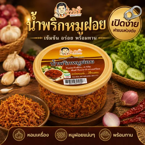 น้ำพริกหมูฝอย จ่าวิรัช