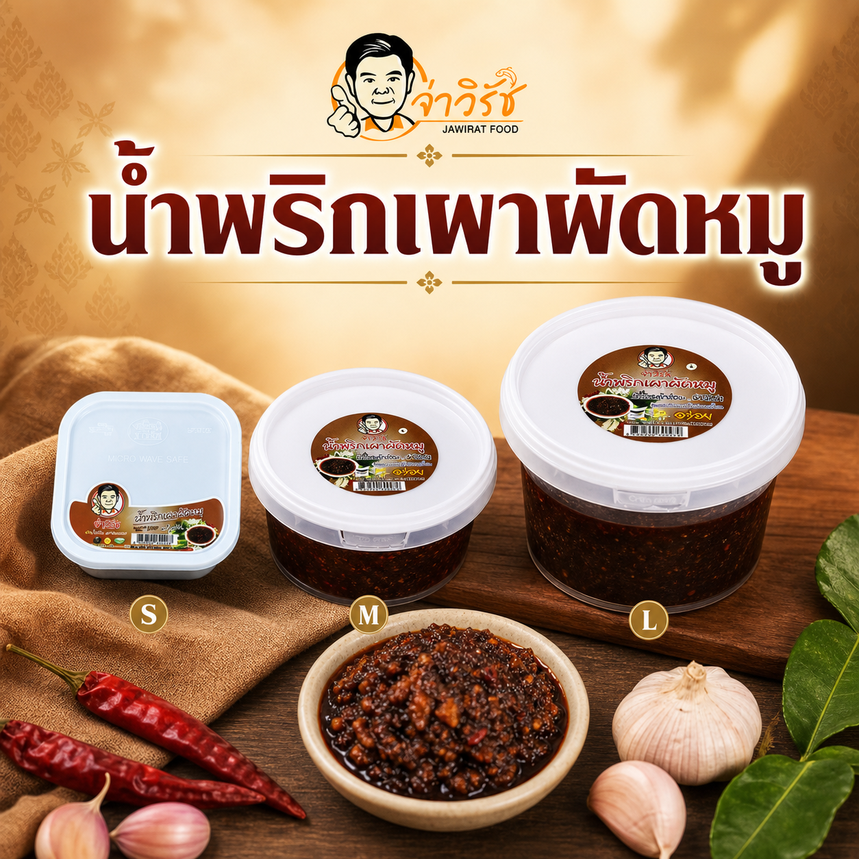 น้ำพริกเผาผัดหมู
